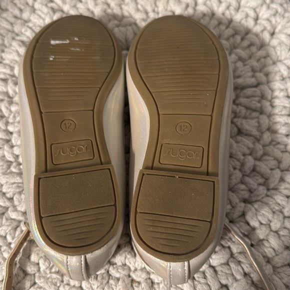 Iridescent ballet flats with bow design - Picture 6 of 6